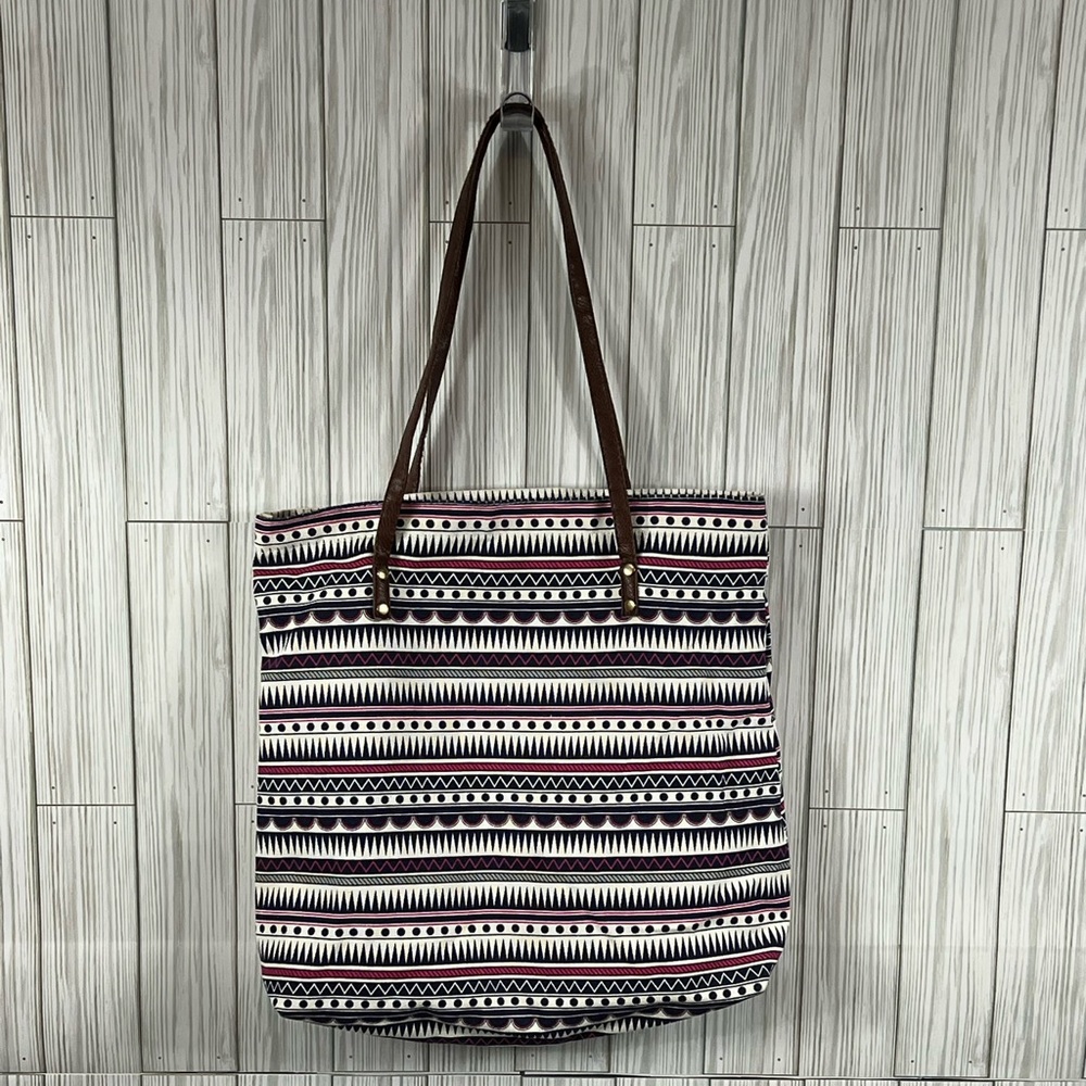 Navy and Pink Tote